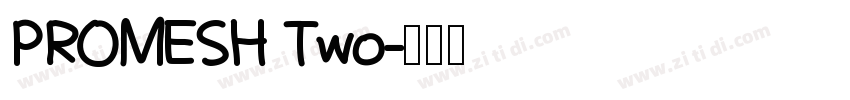 PROMESH Two字体转换